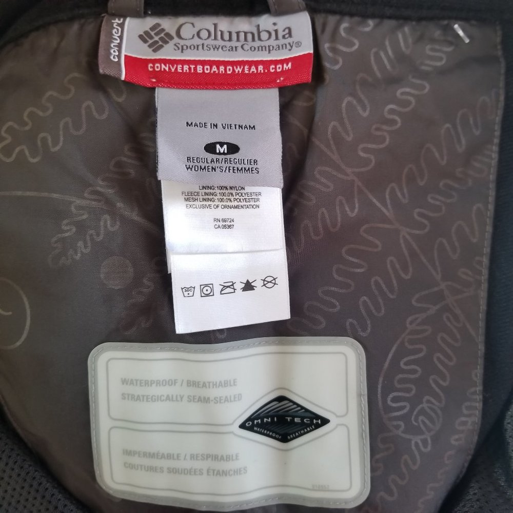 Nwot Columbia Convert Omni-Tech Skiing/Snowboardi… - image 3